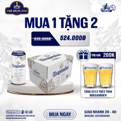 Thùng 12 Lon Bia Hoegaarden White 500ml