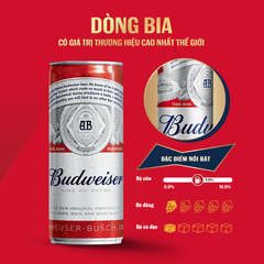 Thùng 24 Lon Bia Budweiser 330ml
