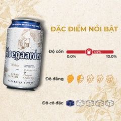 Thùng 12 Lon Bia Hoegaarden White 500ml