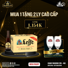 Thùng 24 Chai Bia Leffe Brune 330ml