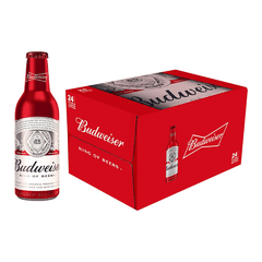 Thùng 24 Chai Bia Budweiser Alumium 355ml