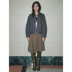 Áo Khoác Denim Corduroy Collar