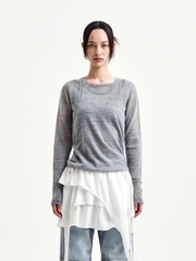 Áo len Matin Kim Mohair Layered Knit Pullover