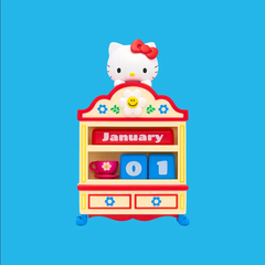 Lịch vạn niên kèm mô hình Hello Kitty & Wiggle Wiggle