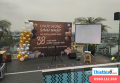 Bộ số 5 - Thuê máy chiếu và màn chiếu (6000 lumens và màn 136 inch)