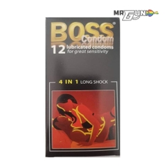 Bao cao su Boss 4in1 - Kéo dài quan hệ - Hộp 12 cái