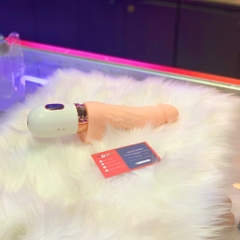 dương vật thụt rung có đế  DiBE trắng