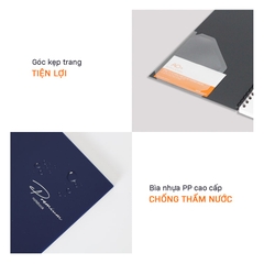 Sổ Tay A5 Bìa Nhựa Gáy Lò Xo AN675