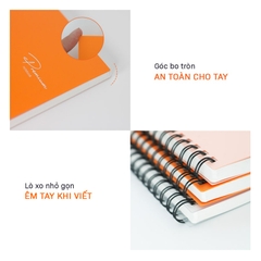 Sổ Tay A5 Bìa Nhựa Gáy Lò Xo AN675