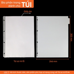 Bìa Phân Trang, Giấy Dán Phân Trang