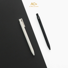 Bút Bi Gel Bấm AO+ Mực Đen BG101