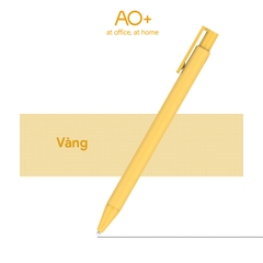 Bút Bi Gel Bấm AO+ Mực Đen BG101