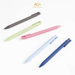 Bút Bi Gel Bấm AO+ Mực Đen BG101