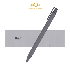 Bút Bi Gel Bấm AO+ Mực Đen BG101