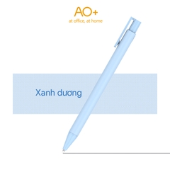 Bút Bi Gel Bấm AO+ Mực Đen BG101