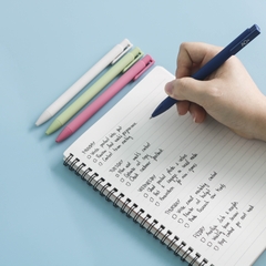 Bút Bi Gel Bấm AO+ Mực Đen BG101