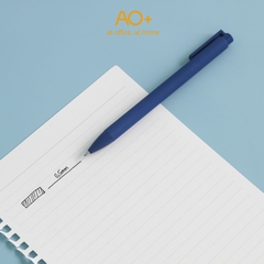 Bút Bi Gel Bấm AO+ Mực Đen BG101