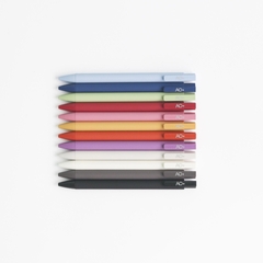 Bút Bi Gel Bấm AO+ Mực Đen BG101