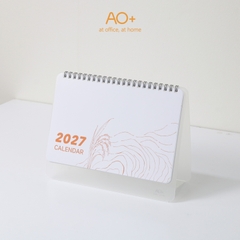 Lịch để bàn 2027, đế nhựa nhỏ gọn lên kế hoạch hằng ngày AA705