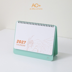 Lịch để bàn 2027, đế nhựa nhỏ gọn lên kế hoạch hằng ngày AA705