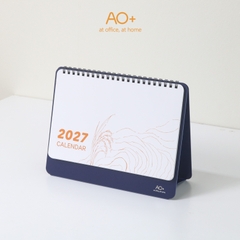 Lịch để bàn 2027, đế nhựa nhỏ gọn lên kế hoạch hằng ngày AA705