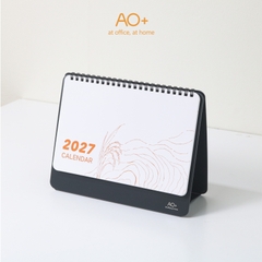 Lịch để bàn 2027, đế nhựa nhỏ gọn lên kế hoạch hằng ngày AA705