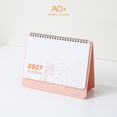 Lịch để bàn 2027, đế nhựa nhỏ gọn lên kế hoạch hằng ngày AA705