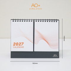 Lịch để bàn todo 2027 thiết kế đơn giản có ghi chú mục tiện lợi AA714