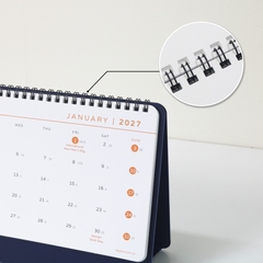 Lịch để bàn 2027, đế nhựa nhỏ gọn lên kế hoạch hằng ngày AA705
