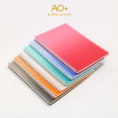 Sổ lò xo bìa chuyển màu Sunset A5 - 140 trang kẻ ngang AO+, AN675 Vở viết học sinh, sổ lên kế hoạch