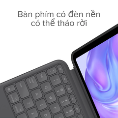 Bàn Phím Logitech Combo Touch iPad Pro 2024 M4 13 inch - Trắng Cũ 97%