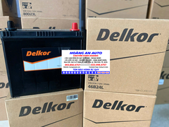 Bình Ắc Quy Delkor 46B24L/LS (12V - 45Ah). Bình Acquy Khô miễn bảo dưỡng. Hàng nhập khẩu Hàn Quốc.