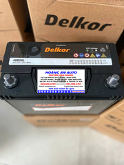 Bình Ắc Quy Delkor 46B24L/LS (12V - 45Ah). Bình Acquy Khô miễn bảo dưỡng. Hàng nhập khẩu Hàn Quốc.