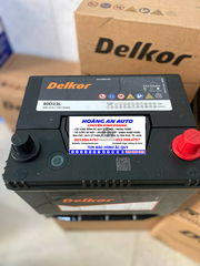 Bình Ắc Quy Delkor 80D23L (12V - 65Ah). Bình Acquy Khô miễn bảo dưỡng. Hàng nhập khẩu Hàn Quốc.