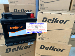 Bình Ắc Quy Delkor DIN 55066 (12V - 50Ah). Bình Acquy Khô miễn bảo dưỡng. Hàng nhập khẩu Hàn Quốc.