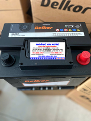 Bình Ắc Quy Delkor DIN 56030 (12V - 45Ah). Bình Acquy Khô miễn bảo dưỡng. Hàng nhập khẩu Hàn Quốc.
