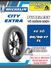 MICHELIN CITY EXTRA 80/90-17 TL - VỎ KHÔNG RUỘT