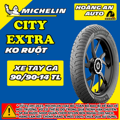 MICHELIN CITY EXTRA 90/90-14 - VỎ KHÔNG RUỘT