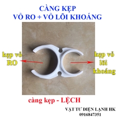Càng LỆCH kẹp lõi khoáng + lõi ro số 4 dùng cho máy lọc nước ro gia đình