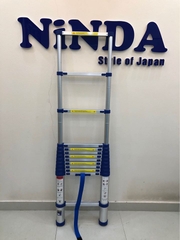 Thang nhôm rút gọn NiNDA NK-44 đai xanh cao 4m4