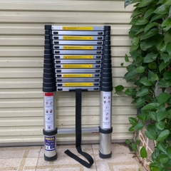 Thang nhôm rút gọn NiNDA ND-44 đai đen cao 4m4