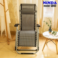 Ghế xếp thư giãn NiNDA G860 chắc chắn, tiện lợi.