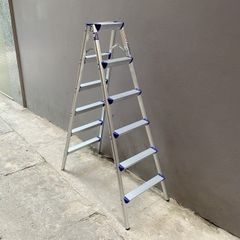 Thang ghế gấp chữ A NiNDA ND-R06 loại 6 bậc, chất liệu nhôm cao cấp