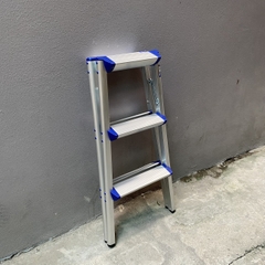 Thang ghế gấp chữ A NiNDA ND-R03 loại 3 bậc, chất liệu nhôm cao cấp