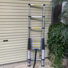 Thang nhôm rút gọn NiNDA ND-41 đai đen cao 4m1