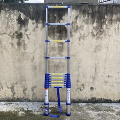 Thang nhôm rút gọn NiNDA NK-38 đai xanh cao 3m8