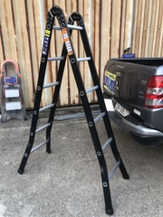 Thang nhôm NiNDA B150 khóa tự động chữ A 1m5, duỗi thẳng 3m