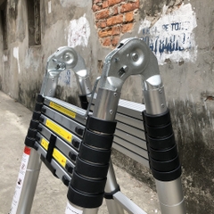 Thang nhôm rút gọn đai đen NiNDA ND-44AI chữ A 2m2, duỗi 4m4