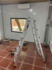 Thang nhôm chữ A rút lồng NiNDA ND-RL06, chữ A cao tối đa 3m