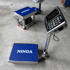 Cân bàn điện tử Inox chống nước NINDA cân hải sản , cân bán hàng tải 300kg